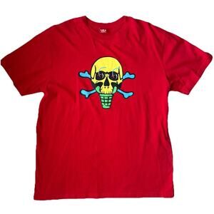 Ice Cream BBC Red Skull Cone Graphic T Shirt Size Large Streetwear Pharrell Nigo